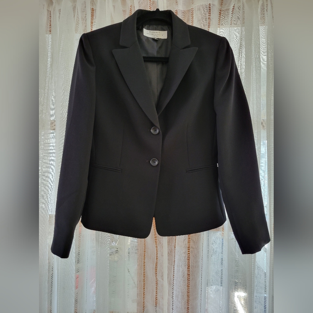 Tahari by Arthur S. Levine Women's Black Blazer - Picture 1 of 6